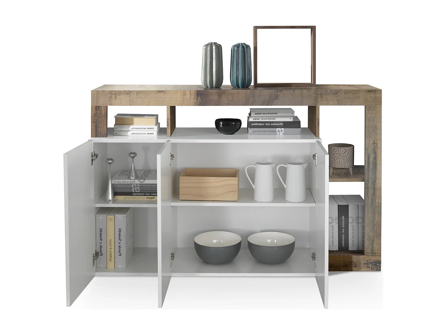 Buffet AMOS blanc/poirier