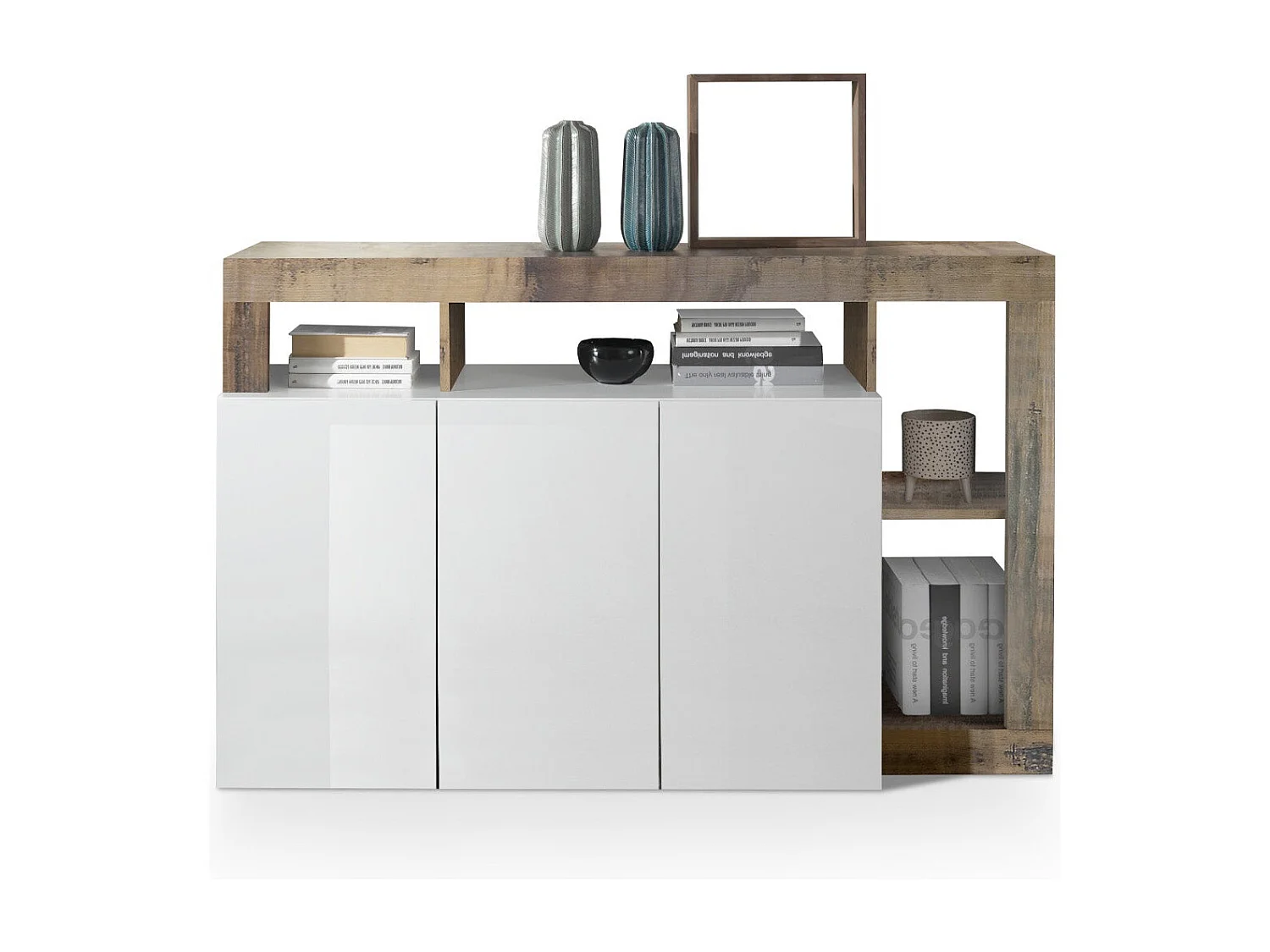 Buffet AMOS blanc/poirier