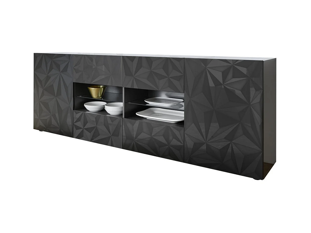 Sideboard MOSCA  glänzend dunkelgrau