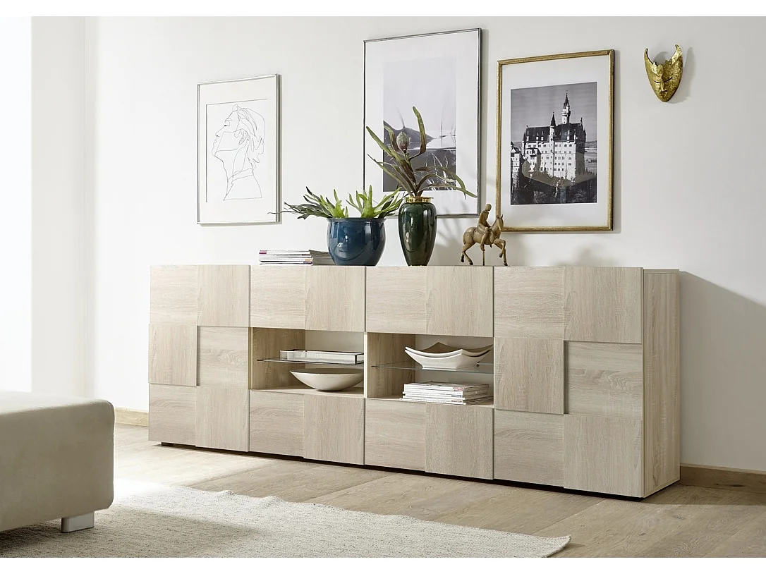 Buffet LONDON chêne 240 cm