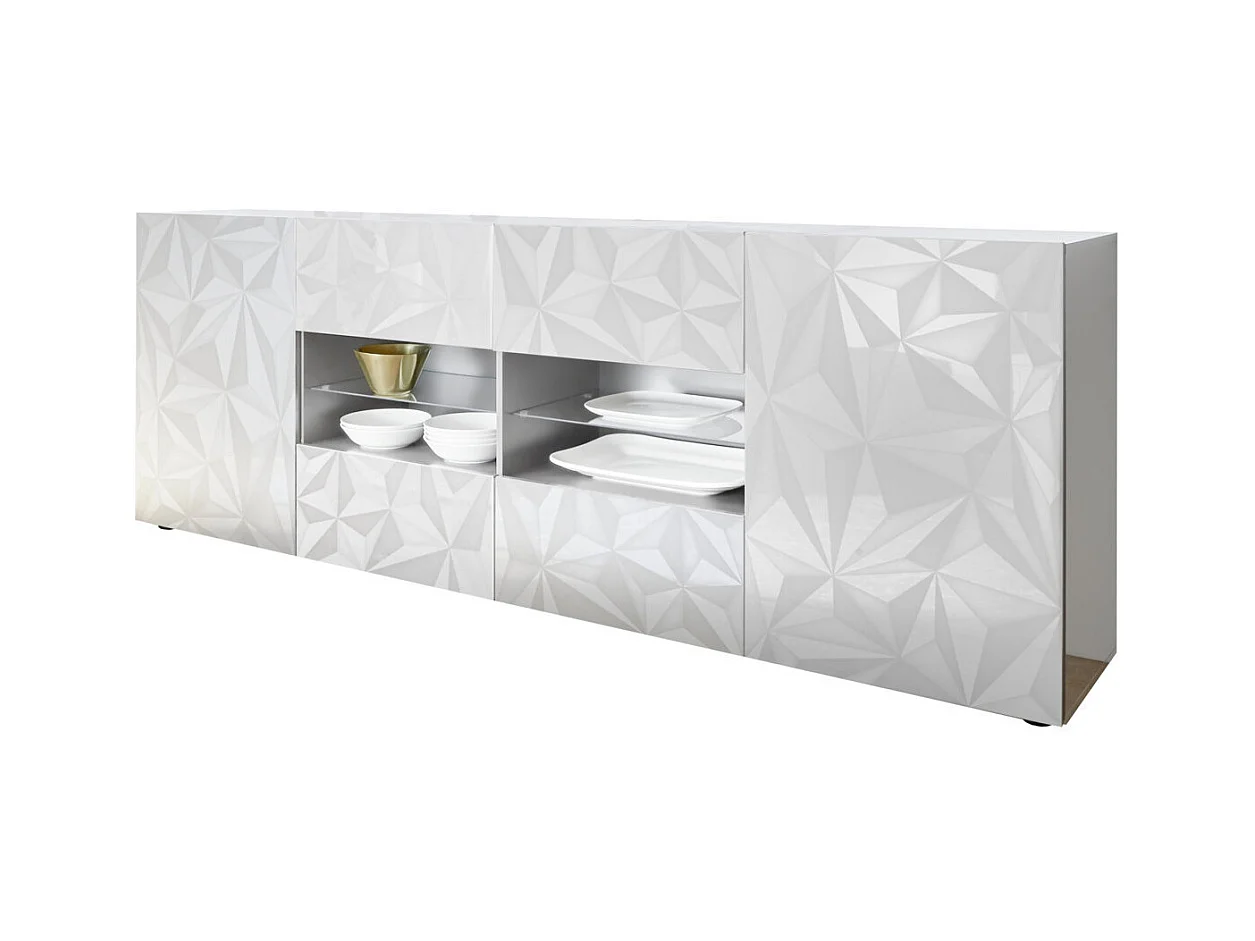 Sideboard MOSCA  glänzend weiß