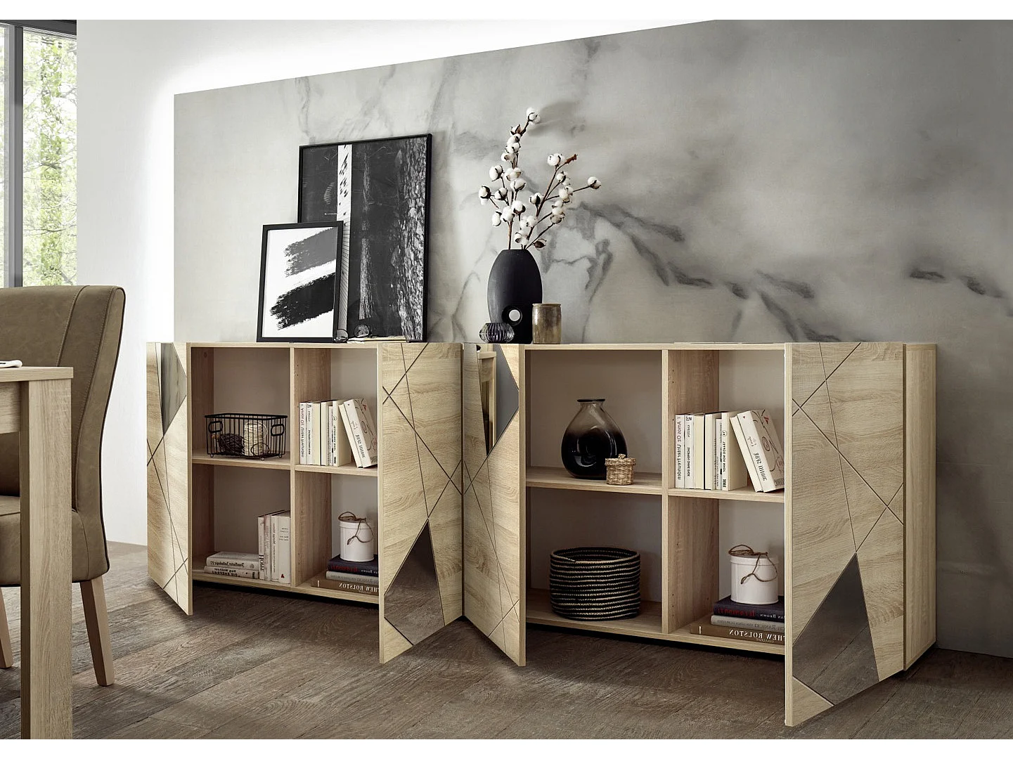 Buffet FLAMINIA chêne