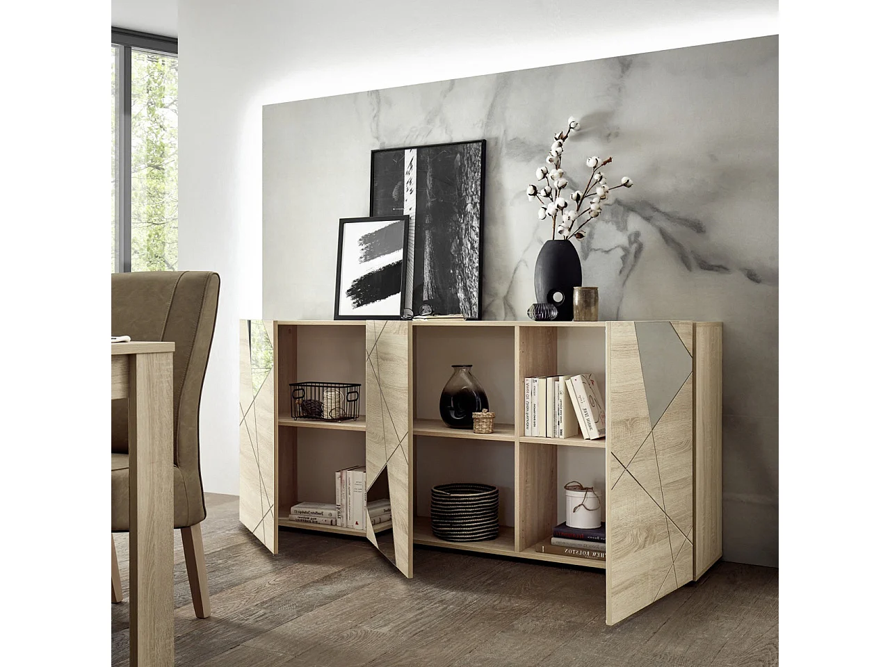 Buffet FLAMINIA chêne