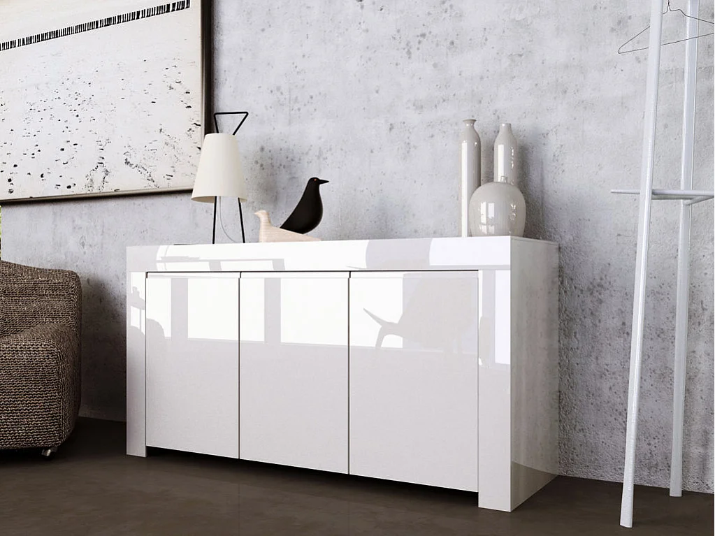 Sideboard DALIA glänzend weiß