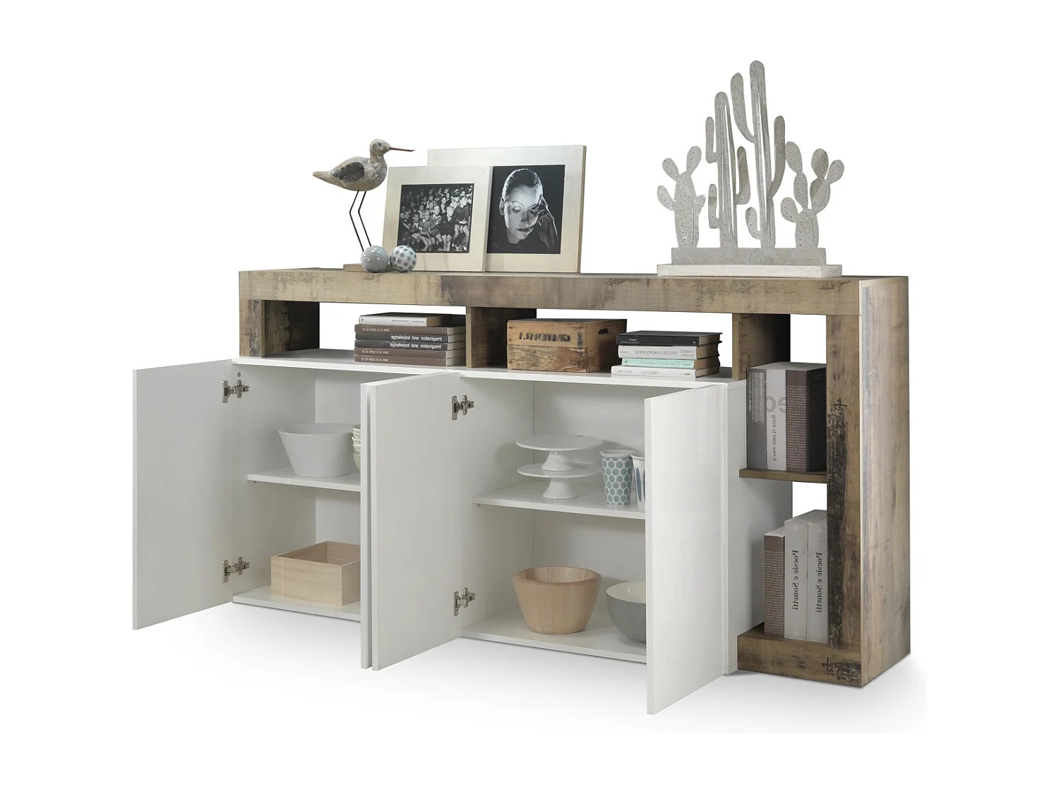 Buffet AMOS blanc/poirier