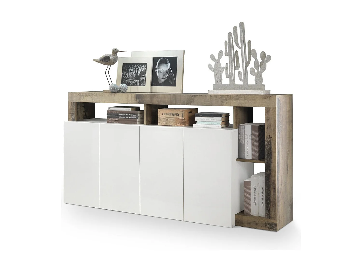 Buffet AMOS blanc/poirier