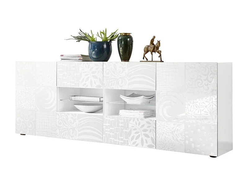 Buffet DENIS blanc en mélamine