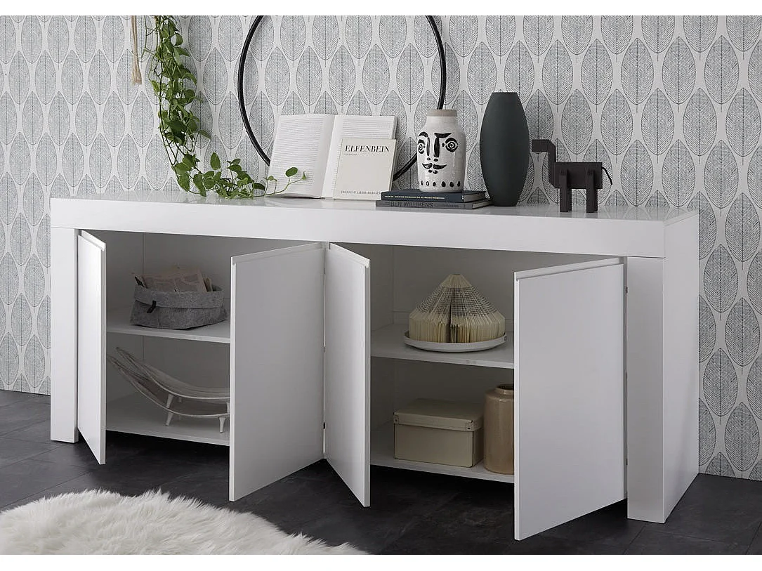 Buffet CAPRI blanc en mélamine