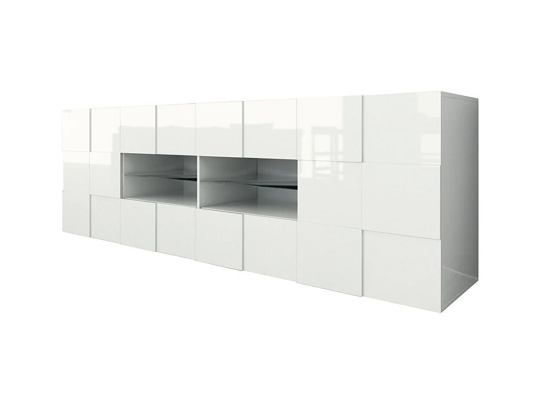 Sideboard LONDON glänzend weiß