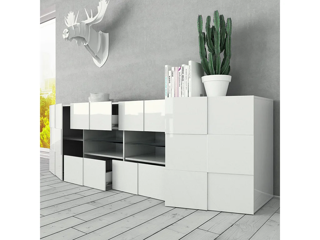 Buffet LONDON blanc 240 cm