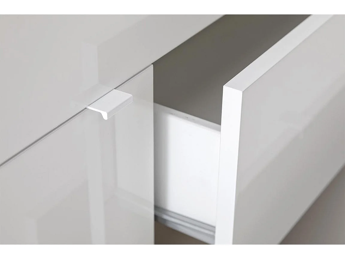 Sideboard JAZZ glänzend weiß