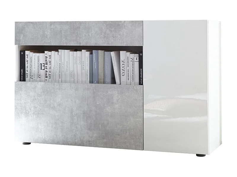 Buffet OXFORD blanc/ciment