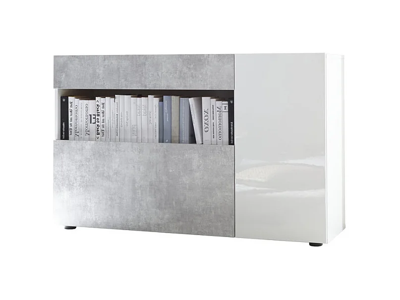 Buffet OXFORD blanc/ciment
