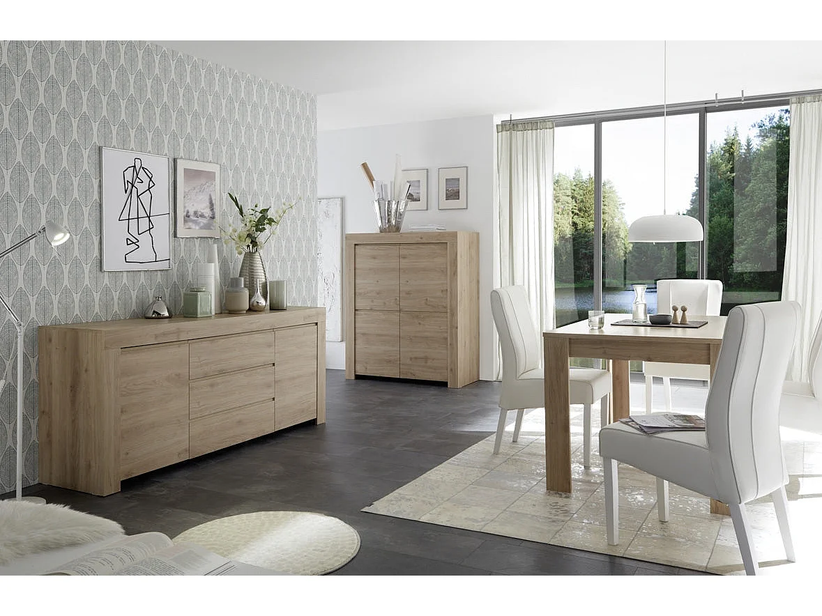 Buffet CAPRI chêne foncé