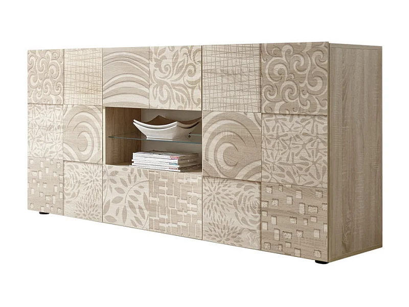 Buffet DENIS chêne en mélamine