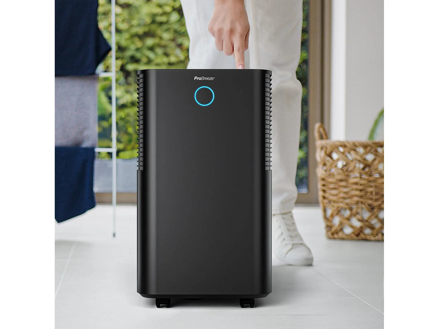 Pro Breeze Deshumidificador silencioso 12L/día OmniDry con modo ropa y control por aplicación inteligente para habitaciones de hasta 20 m²