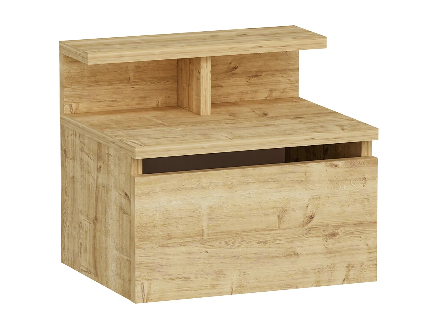 Table de chevet HADES - couleur naturelle claire, 35x31,6x39,8