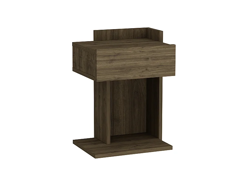 Table de chevet HERAKLES - couleur naturelle claire, 55x33,2x41,4