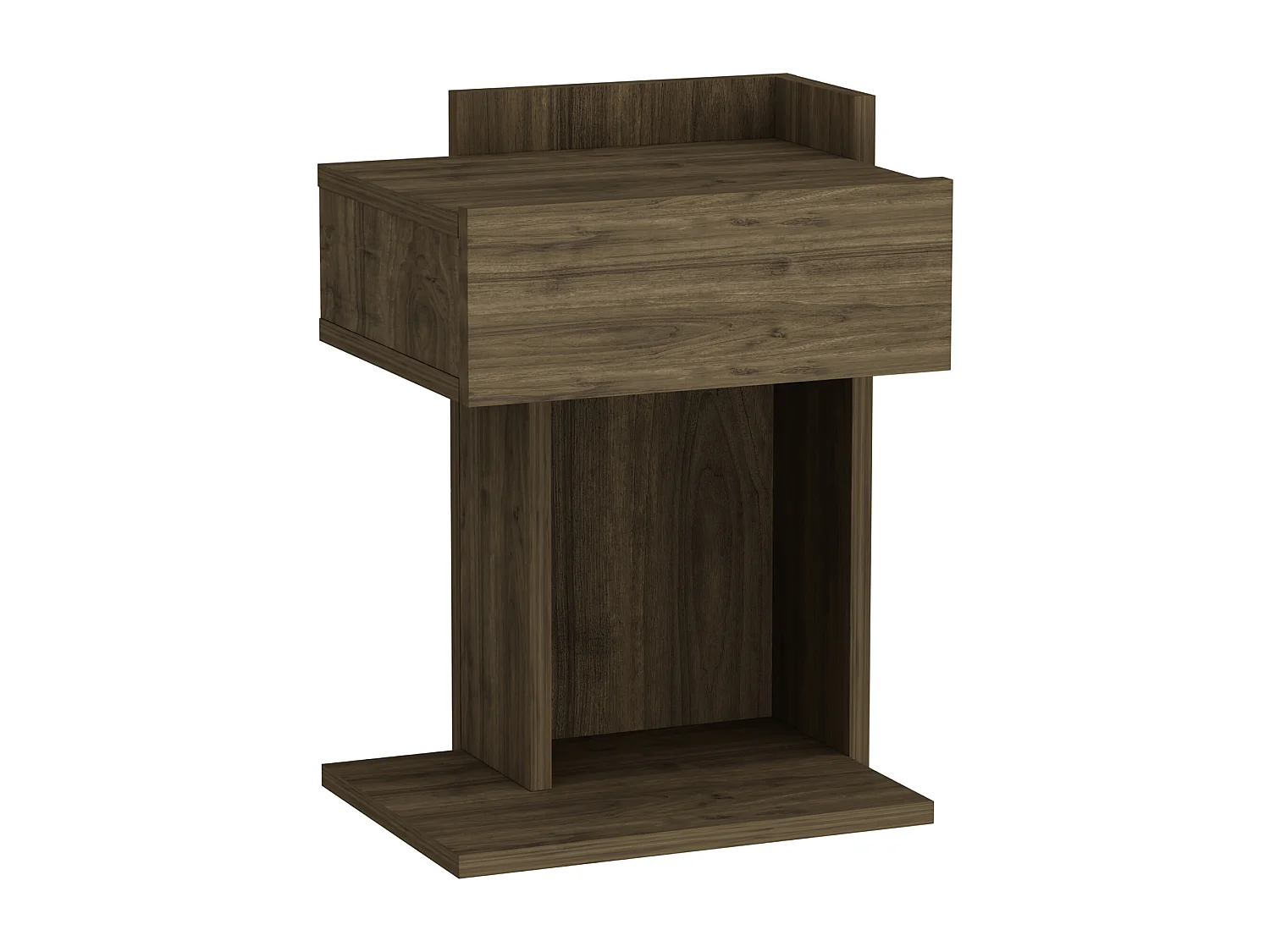 Table de chevet HERAKLES - couleur naturelle claire, 55x33,2x41,4