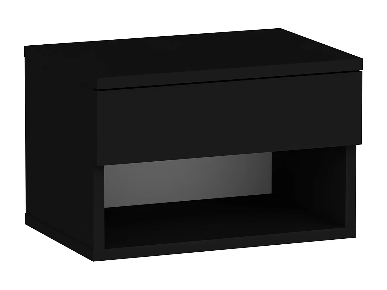 Table de chevet HESTIA - noir, 29x31,6x44,6