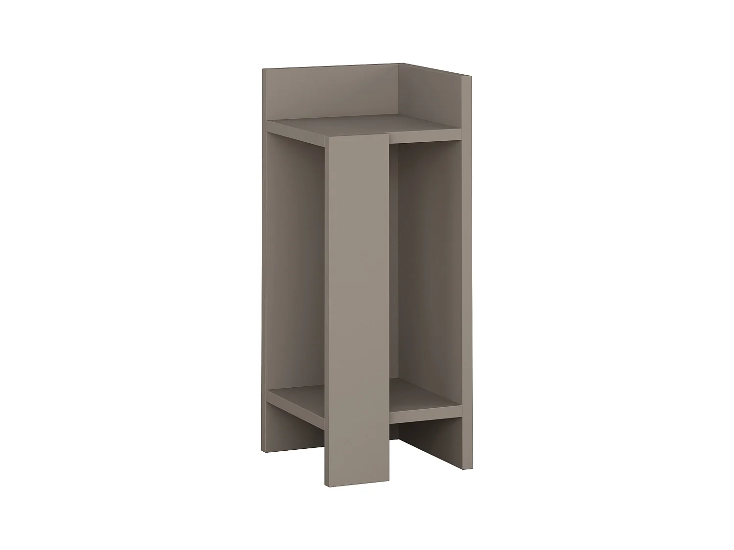 Table de chevet ELOS- Module droit marron, 60x25x27