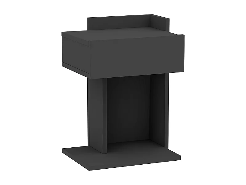 Table de chevet HERAKLES- anthracite, 55x33,2x41,4