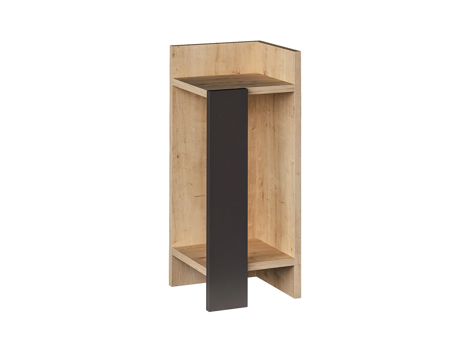 Table de chevet ELOS - module droit lumière couleur naturelle, 60x25x27
