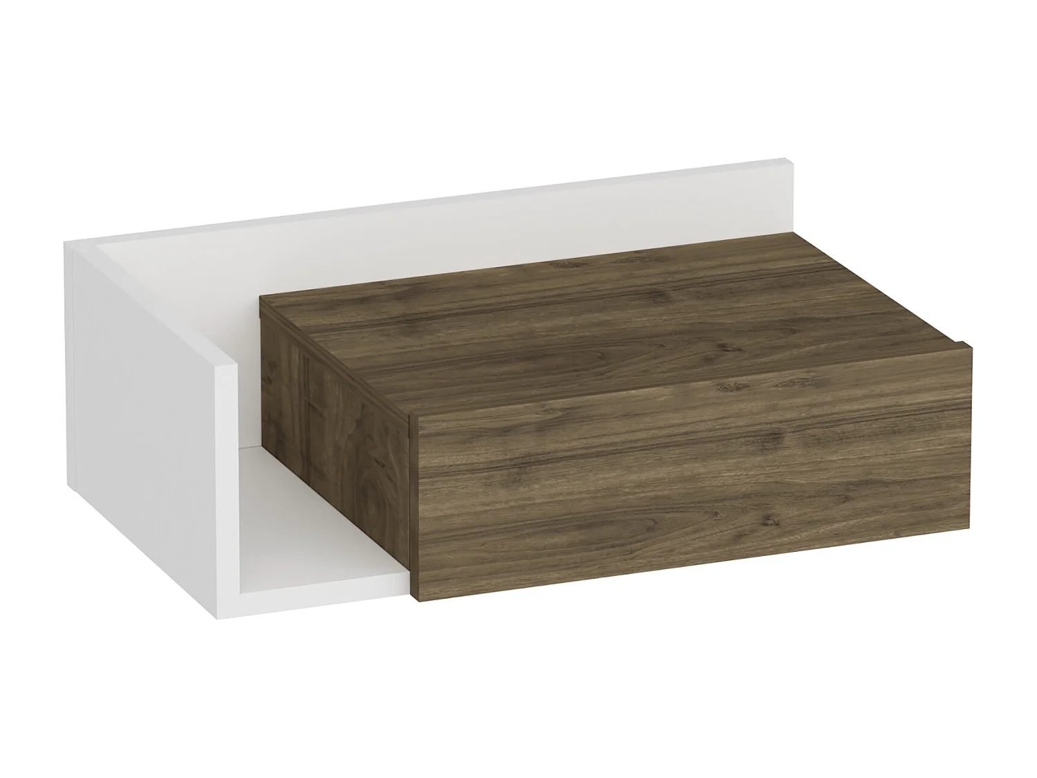 Stolik nocny HEPHAISTOS - brązowy, 21,4x35x60