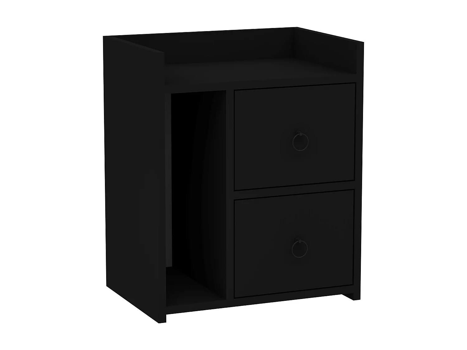 Nachttisch VENUS-  Schwarz  , 60x35x50