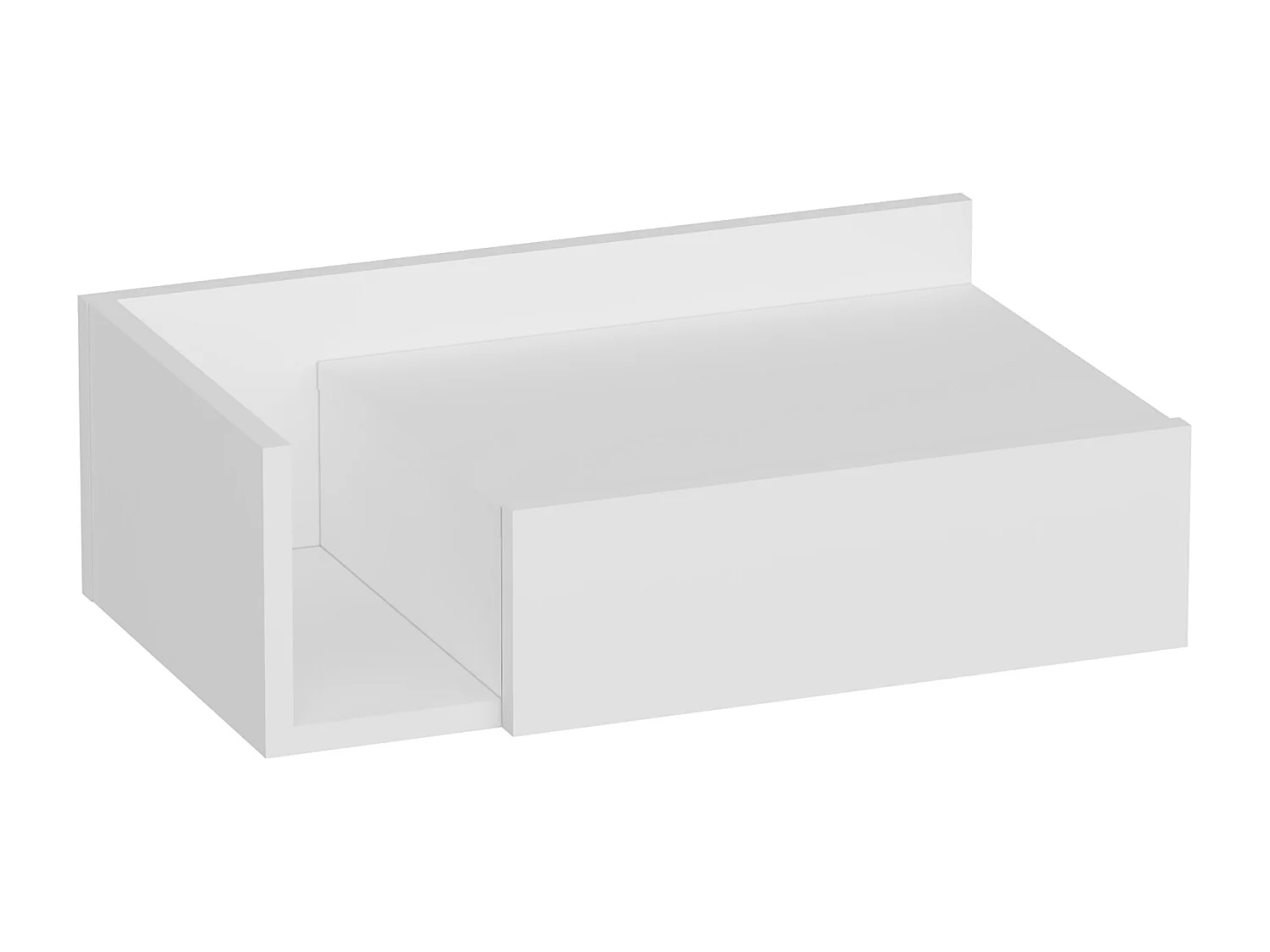 Table de chevet HEPHAISTOS- blanc, 21,4x35x60