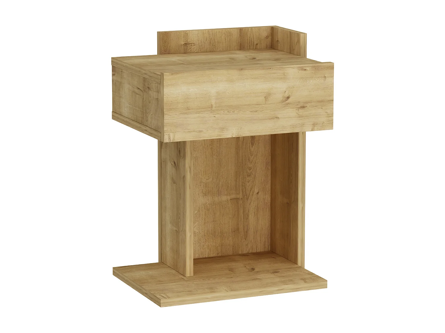 Nachttisch HERAKLES- Naturfarben hell  , 55x33,2x41,4