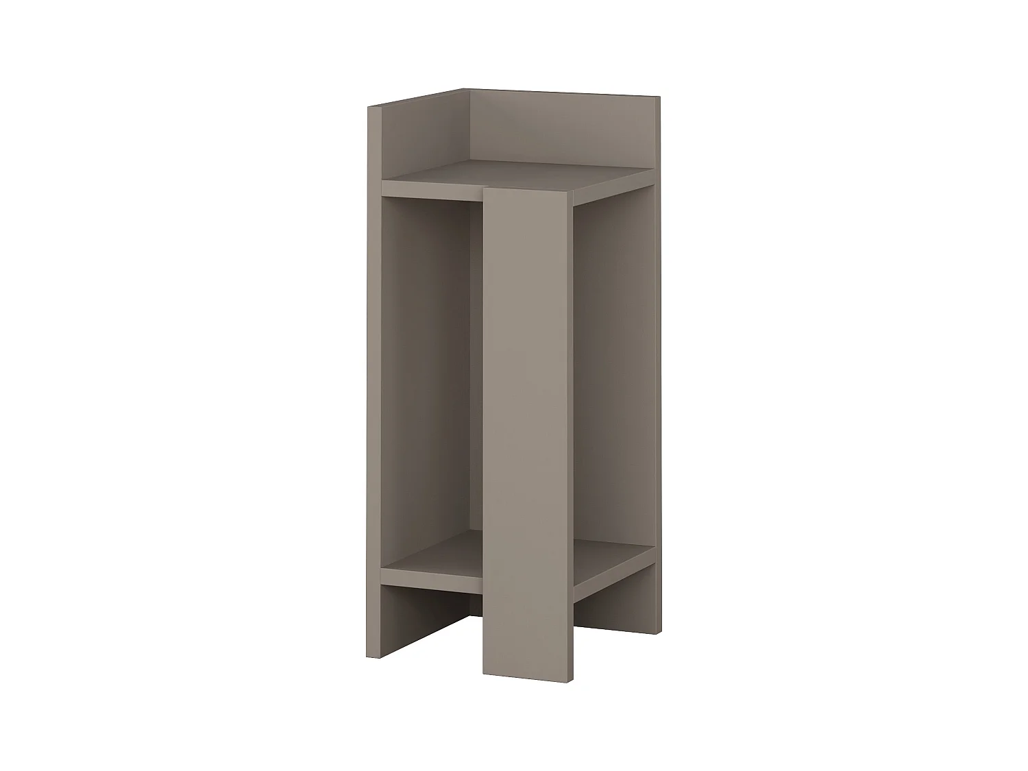 Table de chevet ELOS - module gauche gris anthracite, 60x25x27