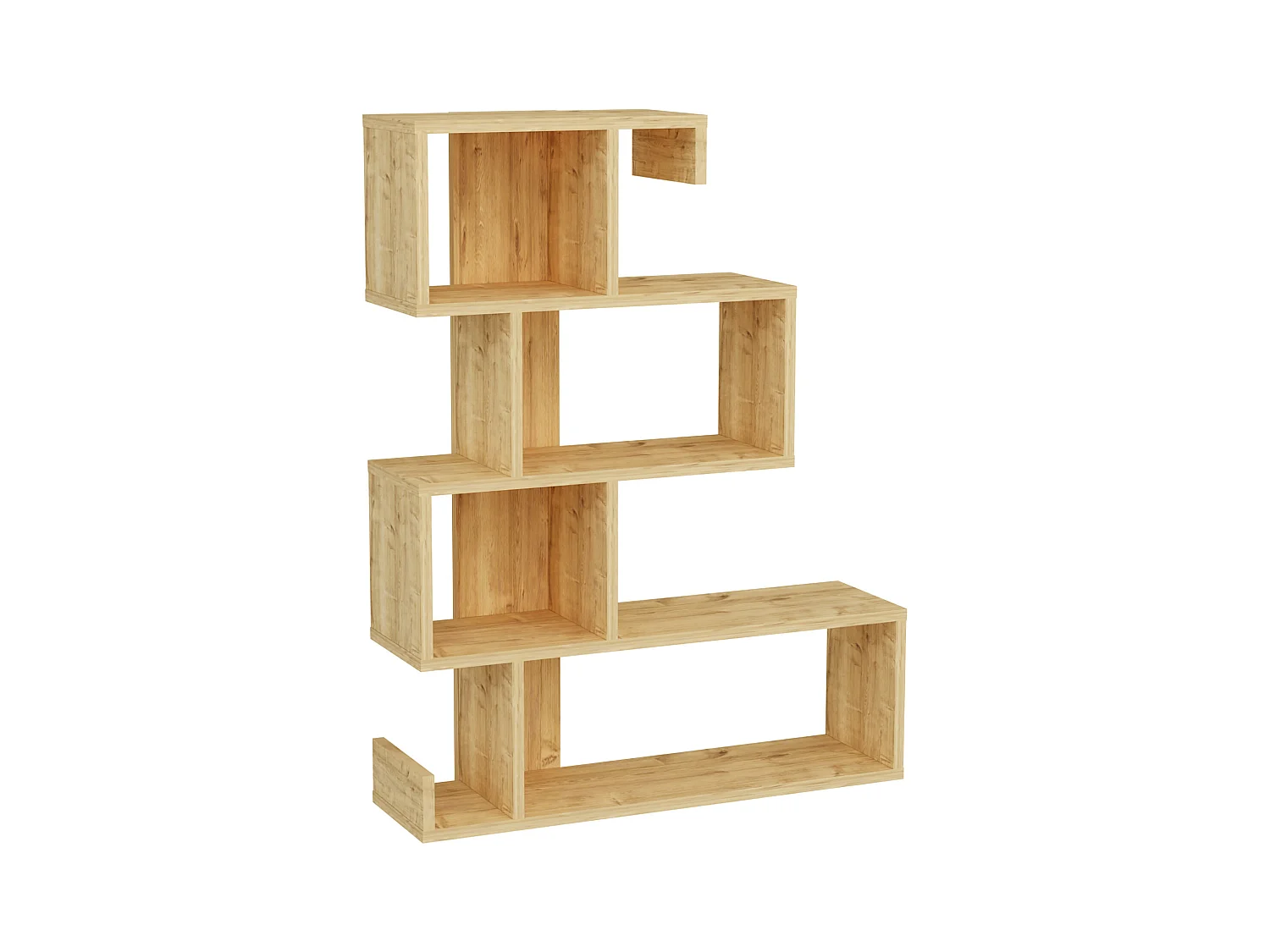 Bookcase ARES- Eiche/Eiche, 80x103,8x23,8