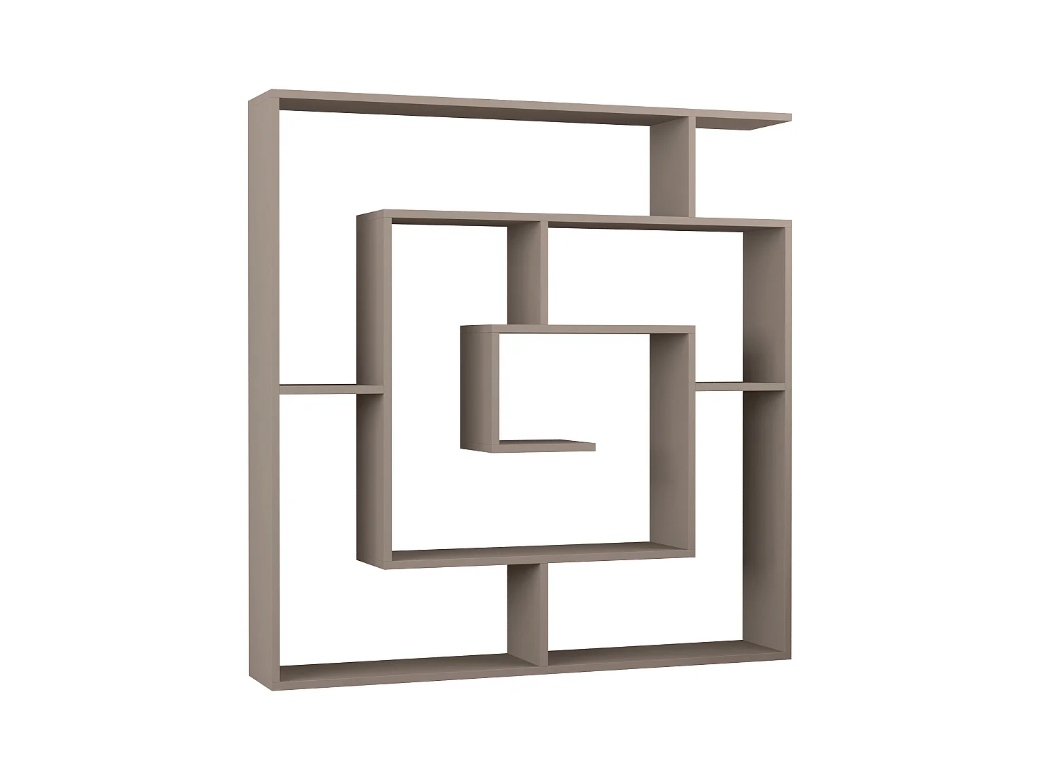 Etagère sur pied LABIRENT - beige, 125x129x22