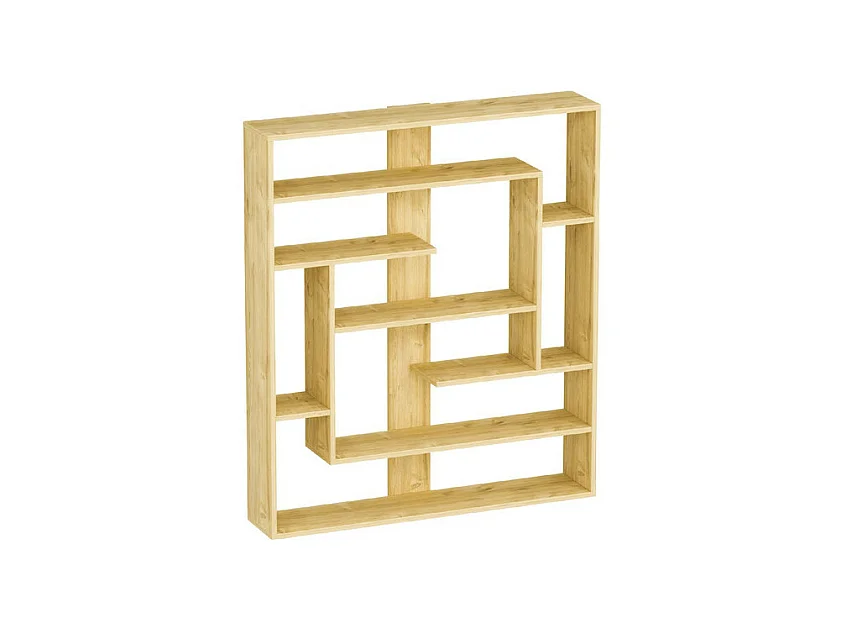 Etagère sur pied POSEIDON chêne, 114x132x22