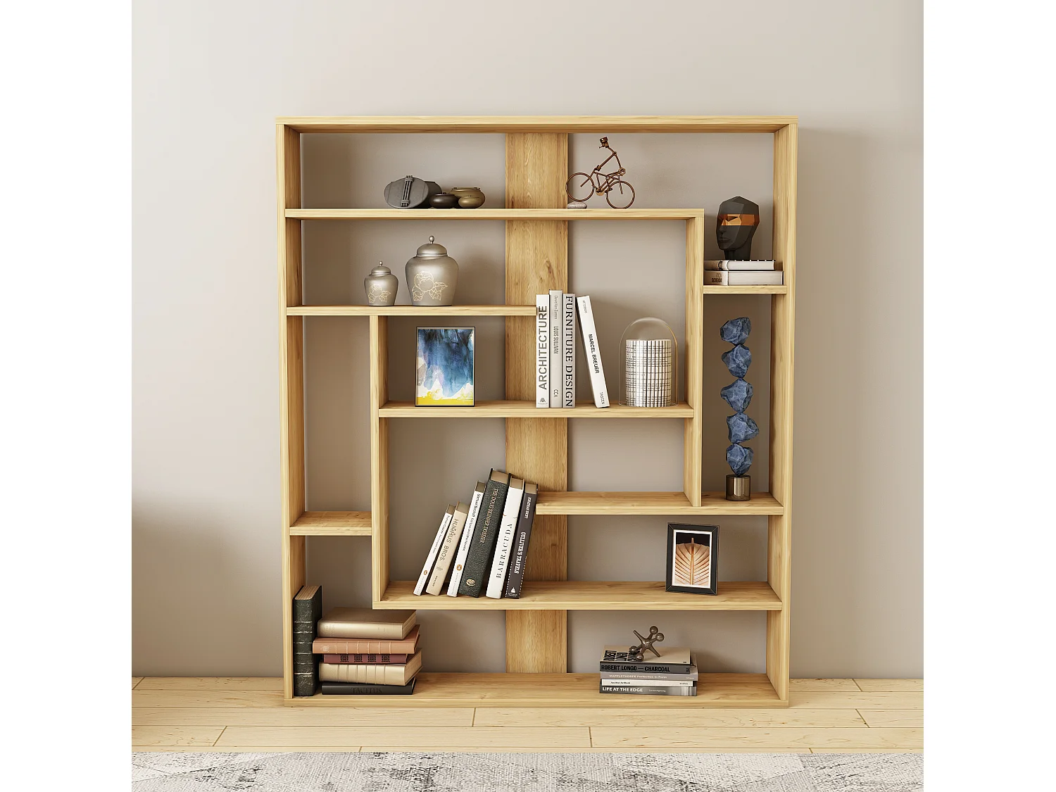 Standregal POSEIDON- Eiche, 114x132x22