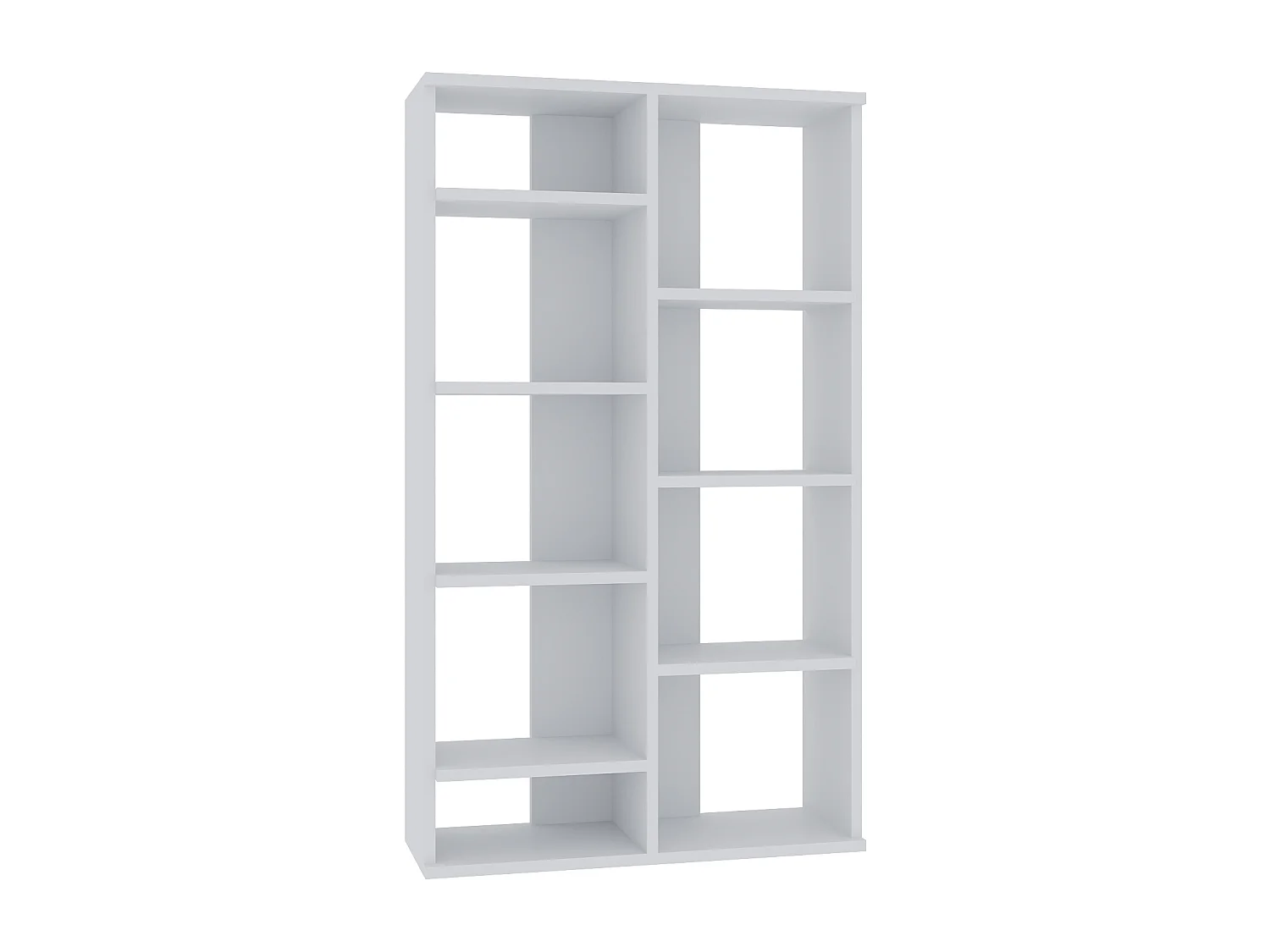 Bookcase KEOTA- Weiß - Weiß, 72x123,6x25