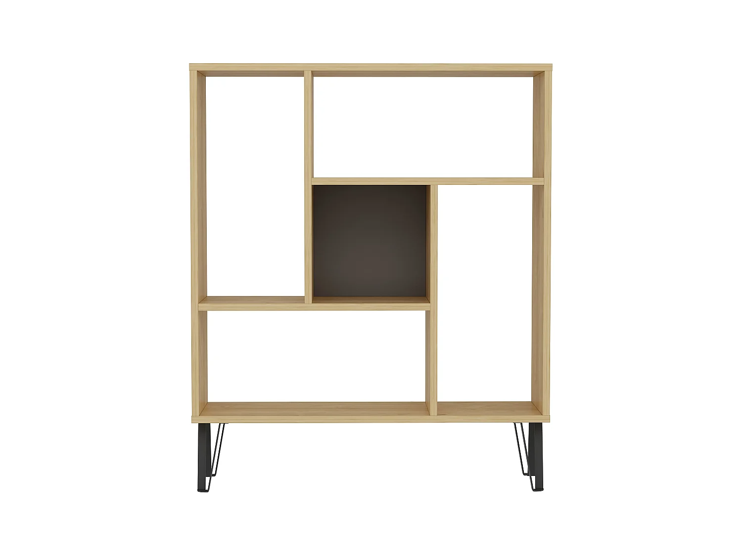 Standregal ARVEN- Eiche/Anthrazit, 90x107,8x25