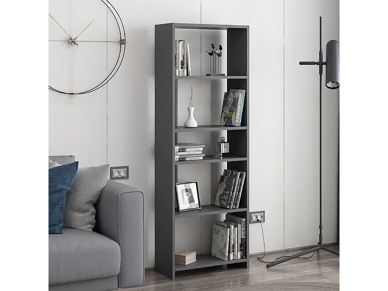 Staande plank DIOSP- antraciet/wit, 56,9x160x25