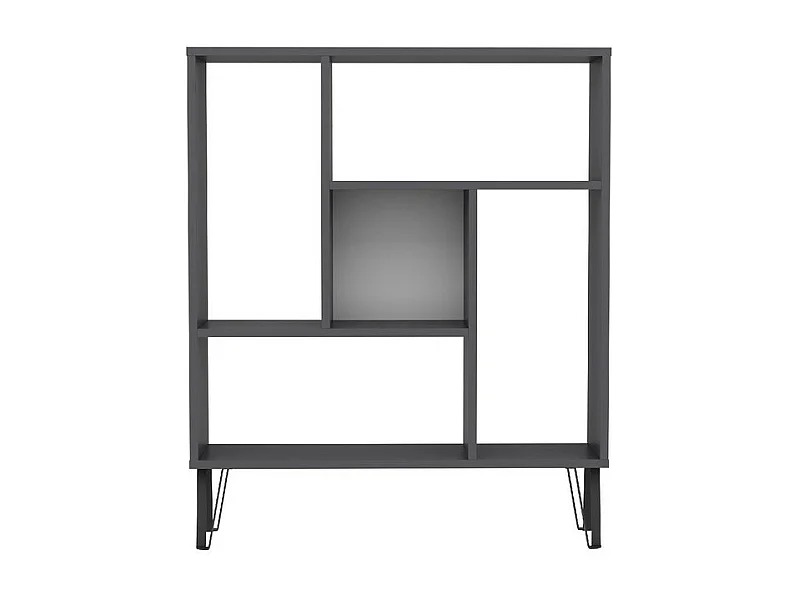 Staande plank ARVEN- antraciet/wit, 90x107,8x25