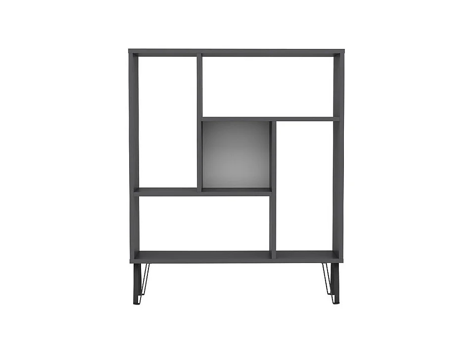 Standregal ARVEN- Anthrazit / Weiß, 90x107,8x25