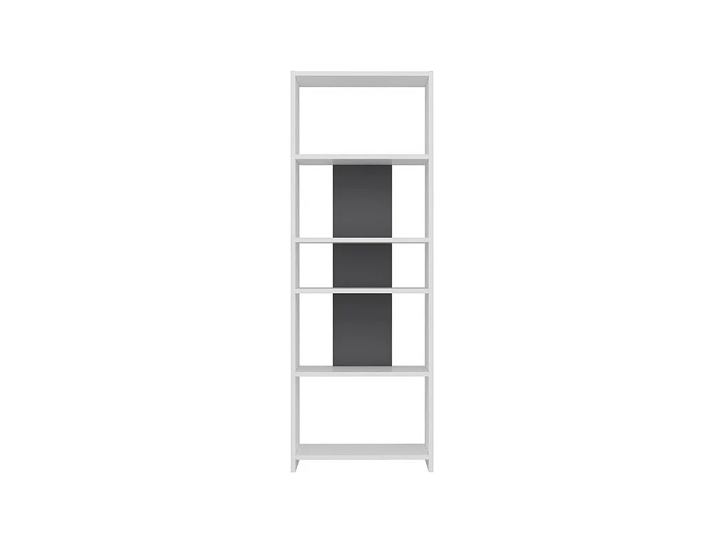 Étagère sur pied DIOSP - blanc / anthracite, 56,9x160x25