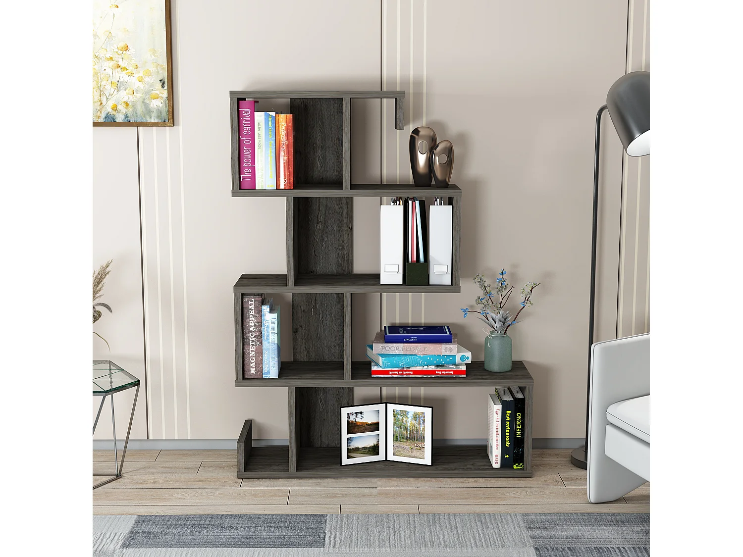 Bookcase ARES- Frig/Frig, 80x103,8x23,8