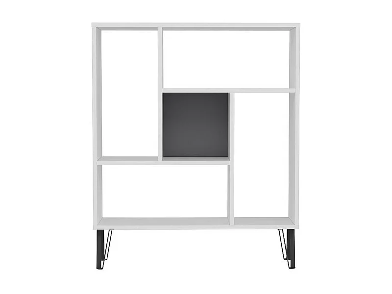 Mensola in piedi ARVEN- bianco / antracite, 90x107,8x25