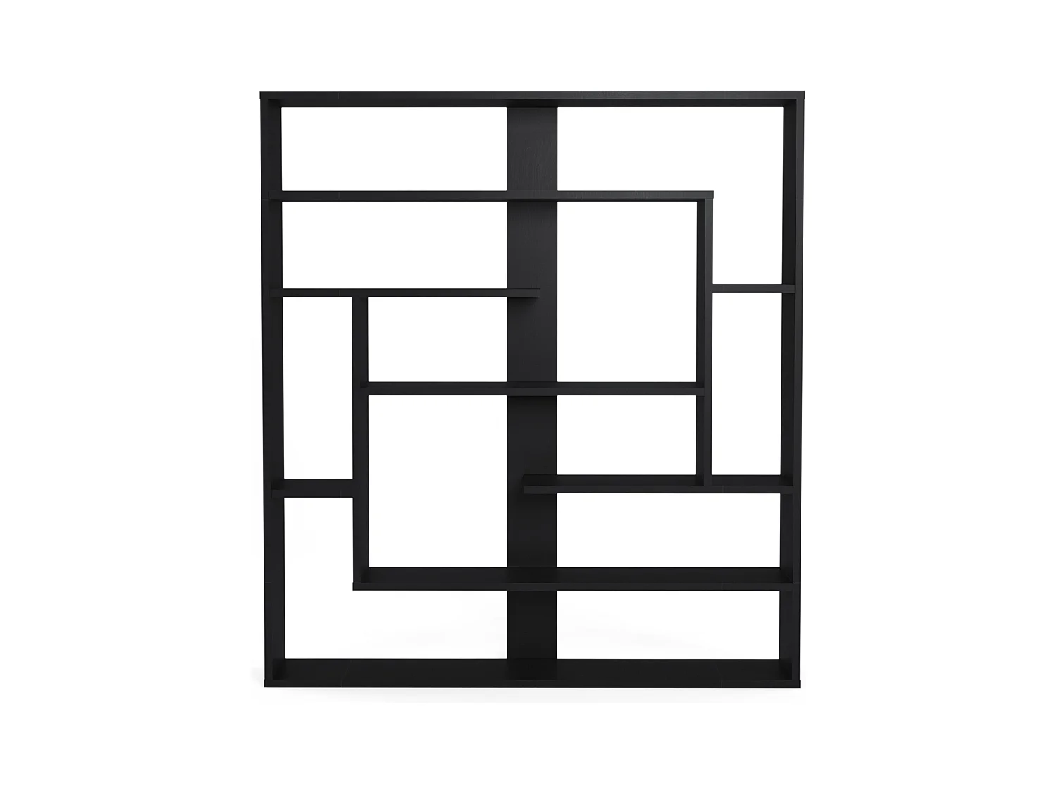 Bücherregal SEBASTIAN- Schwarz, 120x132x22