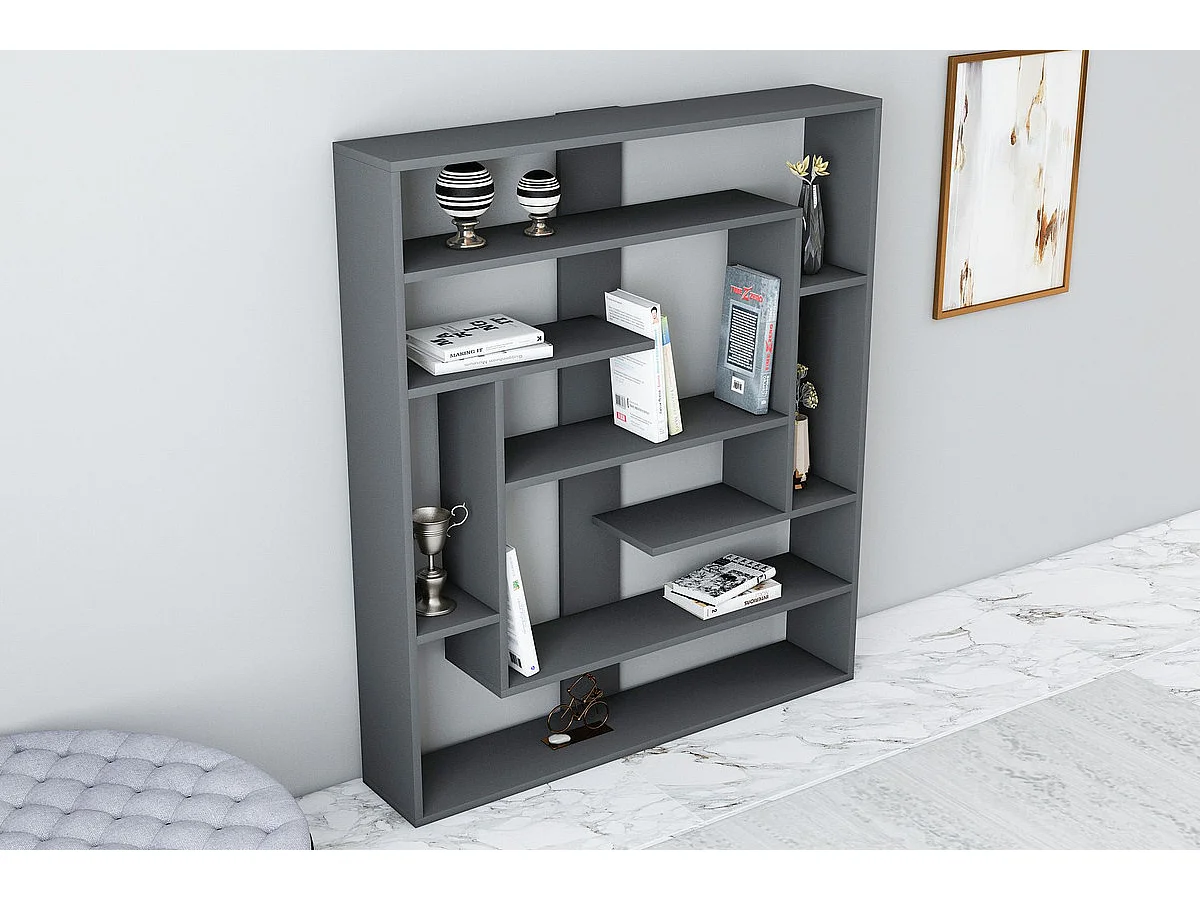 Standregal POSEIDON- Anthrazit, 114x132x22