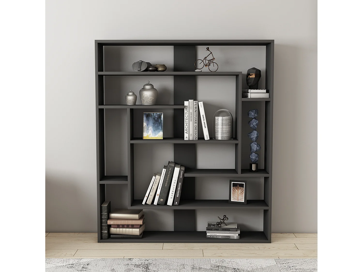 Standregal POSEIDON- Anthrazit, 114x132x22