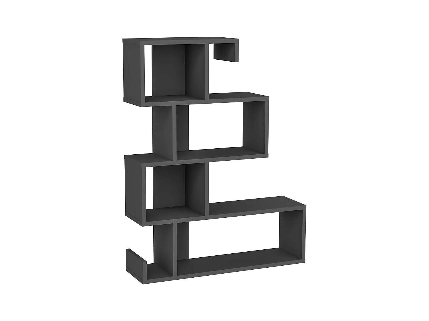Bookcase ARES- Anthrazit/Anthrazit, 80x103,8x23,8