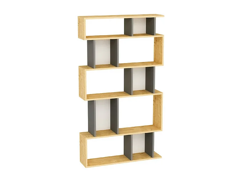 Standregal EROS WEIT- Eiche / Anthrazit, 90x160x22