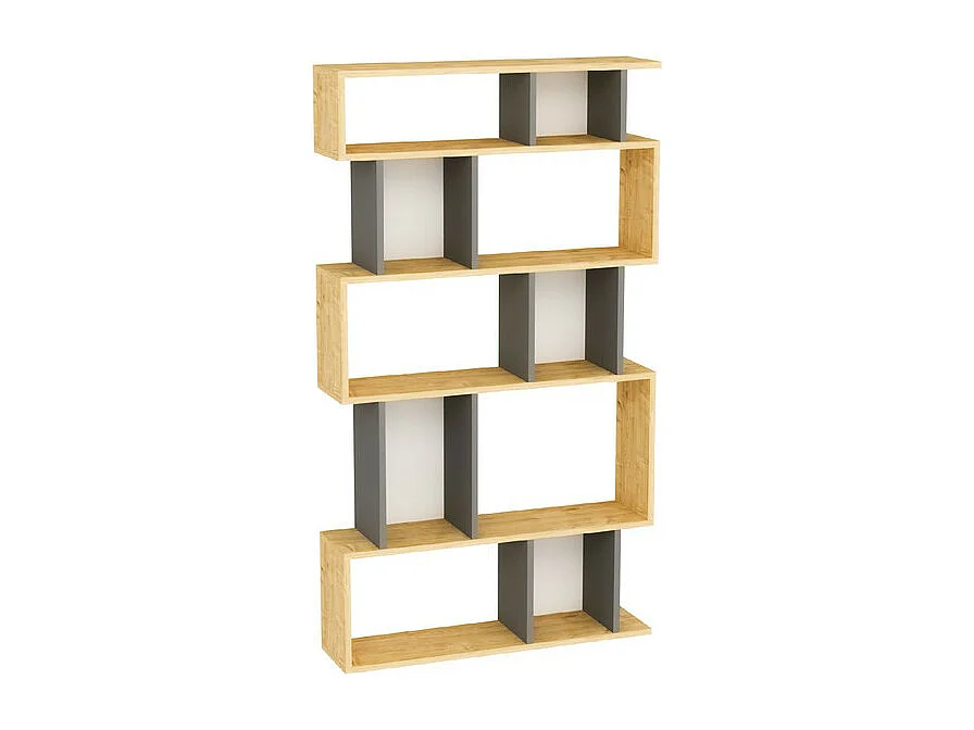 Standregal EROS WEIT- Eiche / Anthrazit, 90x160x22